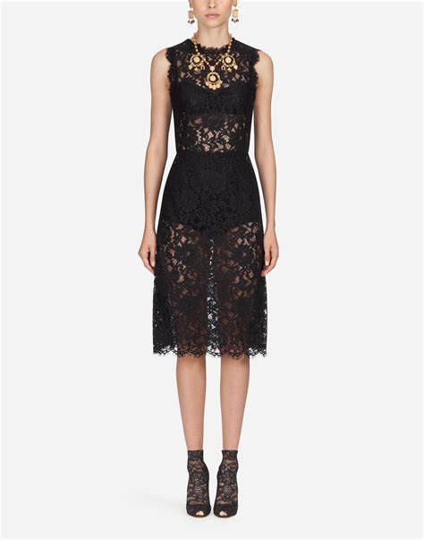 dolce gabbana lace dress blue|dolce and gabbana black dress.